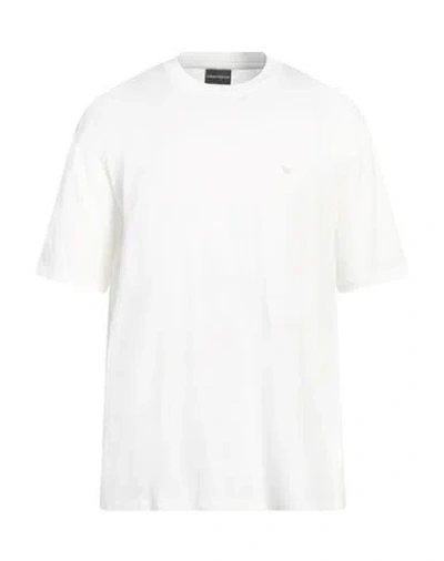 Emporio Armani Man T-shirt White Size Xxxl Cotton In White