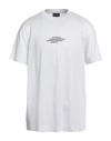 Emporio Armani Man T-shirt White Size Xxxl Lyocell, Cotton