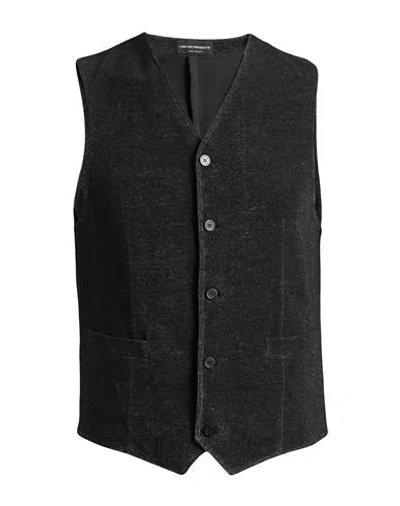 Emporio Armani Man Vest Black Size 38 Cotton