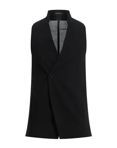 Emporio Armani Man Vest Black Size 44 Virgin Wool