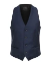 Emporio Armani Man Vest Blue Size 38 Virgin Wool In Blue