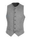 Emporio Armani Man Tailored Vest Grey Size 44 Virgin Wool, Polyester In Grey