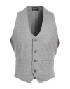 Emporio Armani Man Tailored Vest Light Grey Size 42 Virgin Wool In Grey