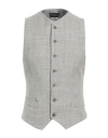 Emporio Armani Man Tailored Vest Light Grey Size 46 Virgin Wool In Grey