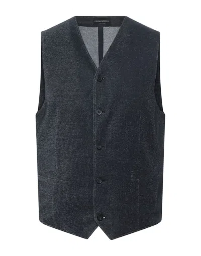 Emporio Armani Vests In Blue