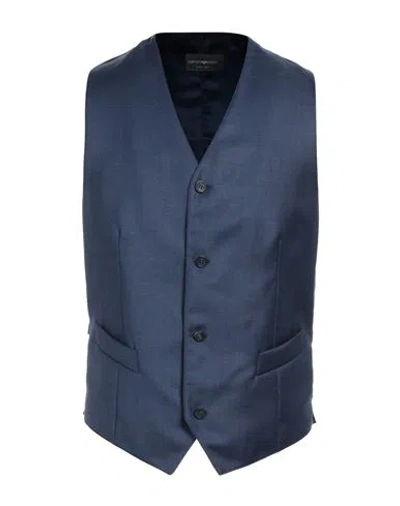 Emporio Armani Vests In Blue