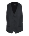 Emporio Armani Man Tailored Vest Midnight Blue Size 44 Virgin Wool, Silk, Cashmere In Blue