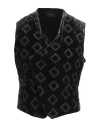 Emporio Armani Man Tailored Vest Charcoal Size 46 Viscose, Polyamide In Grey