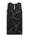 Emporio Armani Man Tank Top Black Size 40 Wool, Polyester, Silk In Black