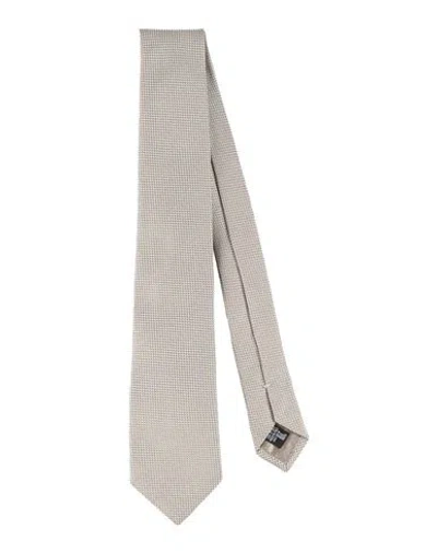 Emporio Armani Man Ties & Bow Ties Beige Size - Silk