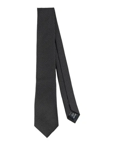 Emporio Armani Man Ties & Bow Ties Black Size - Silk, Viscose, Polyamide