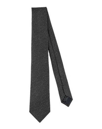 Emporio Armani Man Ties & Bow Ties Black Size - Silk, Viscose, Polyester