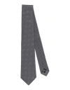 Emporio Armani Man Ties & Bow Ties Grey Size - Silk In Black