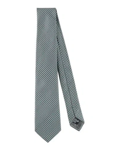 Emporio Armani Man Ties & Bow Ties Steel Grey Size - Silk