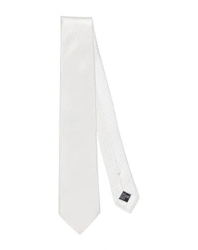 Emporio Armani Man Ties & Bow Ties White Size - Silk
