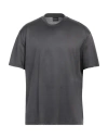 Emporio Armani Man Undershirt Lead Size S Lyocell, Cotton In Grey