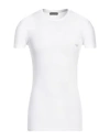 Emporio Armani Man Undershirt White Size M Modal, Elastane