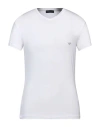 Emporio Armani Man Undershirt White Size S Modal, Elastane