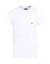 Emporio Armani Man Undershirt White Size Xl Cotton, Elastane