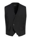 Emporio Armani Man Vest Black Size 46 Virgin Wool
