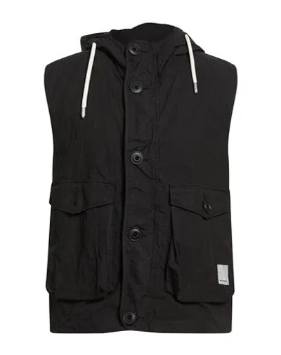 Emporio Armani Man Vest Black Size 42 Cotton, Polyamide
