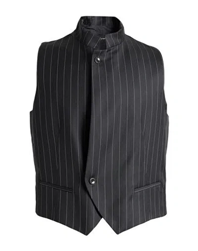 Emporio Armani Man Vest Black Size 44 Virgin Wool