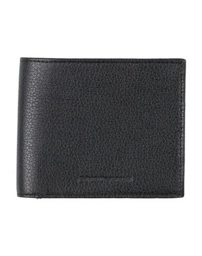 EMPORIO ARMANI EMPORIO ARMANI MAN WALLET BLACK SIZE - COW LEATHER