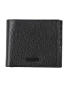 Emporio Armani Man Wallet Black Size - Cow Leather In Black