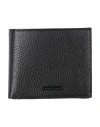 Emporio Armani Man Wallet Black Size - Cow Leather In Black