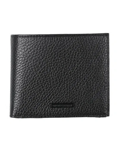 Emporio Armani Man Wallet Black Size - Leather