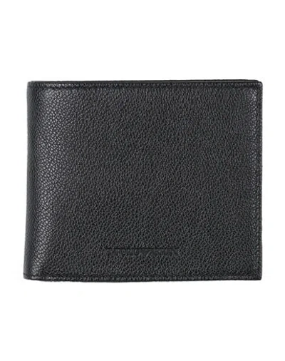EMPORIO ARMANI EMPORIO ARMANI MAN WALLET BLACK SIZE - LEATHER