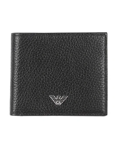 Emporio Armani Man Wallet Black Size - Leather