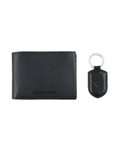 Emporio Armani Man Wallet Black Size - Soft Leather In Black