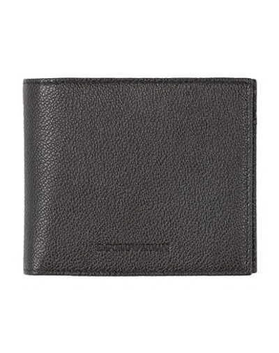 EMPORIO ARMANI EMPORIO ARMANI MAN WALLET CHARCOAL SIZE - LEATHER