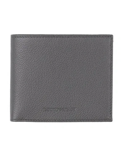 Emporio Armani Man Wallet Grey Size - Leather