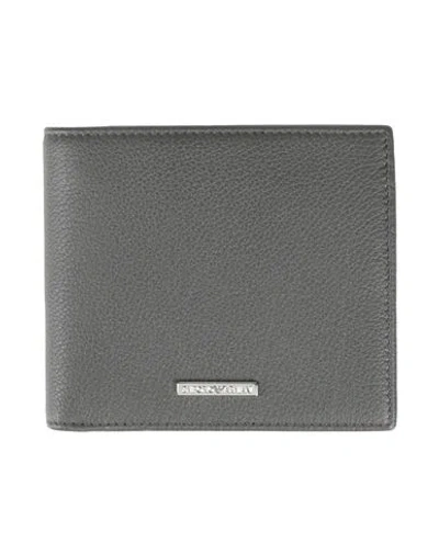 Emporio Armani Man Wallet Grey Size - Leather In Gray