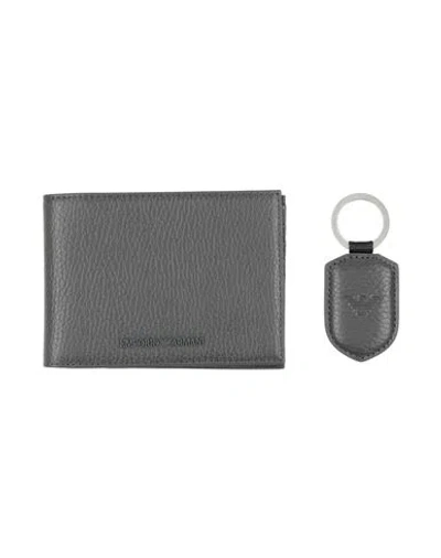 EMPORIO ARMANI EMPORIO ARMANI MAN WALLET LEAD SIZE - COW LEATHER