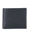 Emporio Armani Man Wallet Midnight Blue Size - Cow Leather In Blue