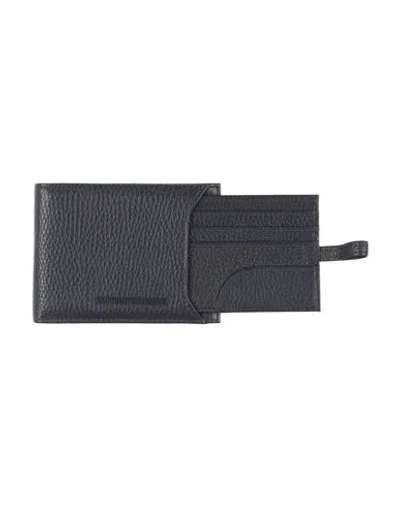 Emporio Armani Man Wallet Midnight Blue Size - Leather