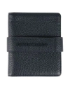 Emporio Armani Man Wallet Navy Size - Leather In Blue