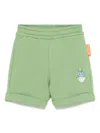 Emporio Armani Green Shorts For Baby Boy With Manga Bear In Green