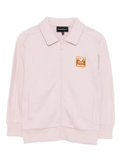 Emporio Armani Kids' Manga Bear Jacket In Pink