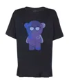 Emporio Armani Manga Bear Patch T-shirt In Black