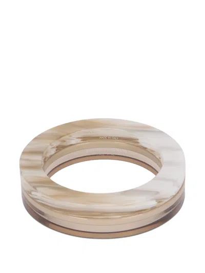 Emporio Armani Marbled Bracelet In Green