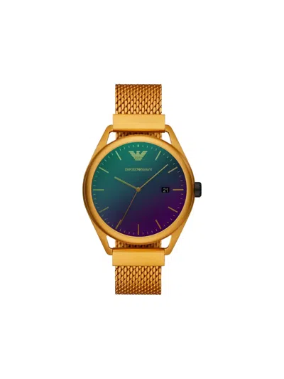 Emporio Armani Matteo 43mm In Gold