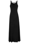 Emporio Armani Long Dress With Flared Hem And Scoop Back