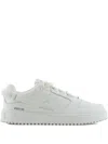 Emporio Armani Maxi-logo Lace-up Sneakers In White