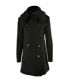 Emporio Armani Medium And Long Overcoat In Black