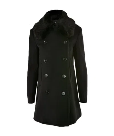 Emporio Armani Medium And Long Overcoat In Black