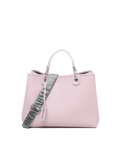 Emporio Armani Medium Myea Tote Bag In Pink